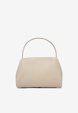 Ferragamo Medium Hug Leather Top Handle Bag Beige 0780594_82412