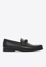 Ferragamo Alain Gancini Leather Loafers Black 0784274_e8dcb304-0528-4467-b188-d0f7541f886c