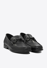Ferragamo Alain Gancini Leather Loafers Black 0784274_e8dcb304-0528-4467-b188-d0f7541f886c