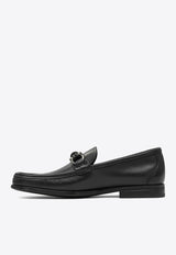 Ferragamo Alain Gancini Leather Loafers Black 0784274_e8dcb304-0528-4467-b188-d0f7541f886c