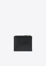 Ferragamo Logo Stamp Leather Cardholder Black 0784562_82313