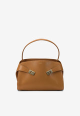 Ferragamo Small Hug Leather Shoulder Bag Cognac 0789017_380ae1ef-6791-4613-badf-39c06462a36c