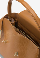 Ferragamo Small Hug Leather Shoulder Bag Cognac 0789017_380ae1ef-6791-4613-badf-39c06462a36c