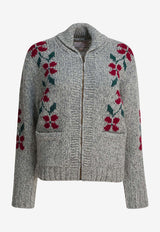 Filson Embroidered Zipped Wool Cardigan Gray FWMAG0009UF0568145_6dc51c55-d5ec-49f5-8251-bde4abe4f023