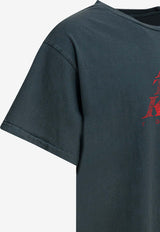 Gallery Dept. Logo-Printed Crewneck T-shirt TFL-10292LIGHT VINTAGE BLACK_2584c493-9534-4566-b61c-97e3f57649e6