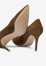 Gianvito Rossi Gianvito 85 Suede Pumps Camel G2458085RICTEXAS_82865