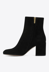 Gianvito Rossi Joelle 70 Suede Ankle Boots Black G7306570RICBLACK_82844
