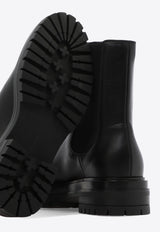 Gianvito Rossi Chester Leather Ankle Boots Black G7346220GOMBLACK_82774