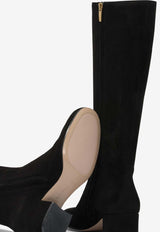 Gianvito Rossi Joelle 45 Suede Knee-High Boots Black G8010745RICBLACK_557c61aa-3063-41a3-a3a8-1dfc5ab43b03
