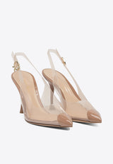 Gianvito Rossi Diana 85 PVC Slingback Pumps Pink G9554285LACPRALINE+PRALINE_64e044ab-f26a-4839-ac0d-45d767f68298