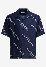 Givenchy All-Over Logo Print Silk Bowling Shirt Blue BM616J1673410_34cd5aba-237a-469f-9b77-b283c7f64d45