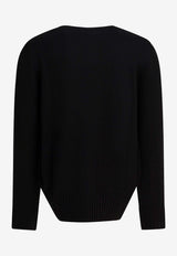 Givenchy Logo Embroidered Sweater Black BM90W04YNM001_633bf584-f14f-489a-be62-91000c8624dc