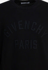 Givenchy Logo Embroidered Sweater Black BM90W04YNM001_633bf584-f14f-489a-be62-91000c8624dc