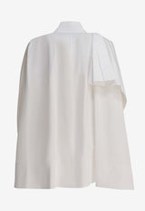 Givenchy Silk Draped Shirt White BW61H51634100_a804cc2f-c83f-4126-9da5-8db812201d43