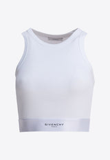 Givenchy Logo Band Cropped Tank Top White BW70FNR2Q3100_bd8e93e6-93dc-4e48-afae-e1b676c8beff