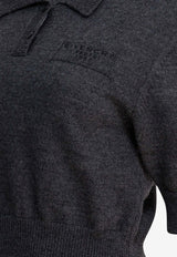 Givenchy Wool Knit Cropped Polo Shirt Gray BWL0094ZSM033_a4157eb3-6ffc-4630-95b7-ade7a23724a7