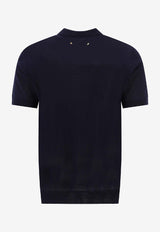 Golden Goose DB Logo Embroidered Polo T-shirt Navy GMP01412P00104150501_81983