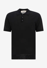 Golden Goose DB Logo Embroidered Polo T-shirt Black GMP01412P00104190100_81981
