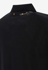 Golden Goose DB Logo Embroidered Polo T-shirt Black GMP01412P00104190100_81981