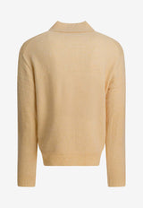 Guest In Residence Cashmere Polo T-shirt Yellow M26010JMBTR_d8a7ce89-b2c4-4923-80e4-1ee9aec2c2ee