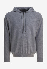 Cashmere Zip-Up Cardigan
