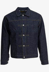 Human Made Denim Overshirt Jacket with Contrast-Stitching Blue HM30JK001INDIGO_e12fb0a3-ba80-47db-8476-558ca089e6b0