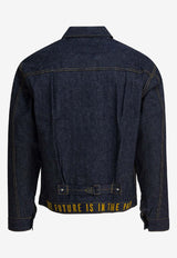 Human Made Denim Overshirt Jacket with Contrast-Stitching Blue HM30JK001INDIGO_e12fb0a3-ba80-47db-8476-558ca089e6b0