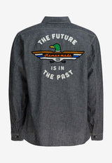 Human Made Graphic Print Long-Sleeved Shirt Gray HM30SH003BLACK_416e78f9-c650-4047-8f68-691c776bdb8a