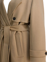 Ivy Oak Colette Ann Double-Breasted Wool Trench Coat Beige IO111143COLETTE ANNBE401_43221c4d-230d-4d88-aaf8-26410de6b607