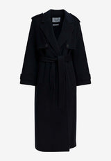 Ivy Oak Colette Ann Double-Breasted Wool Trench Coat Blue IO111143COLETTE ANNBL900_82f9edc6-6247-4109-9fe0-6d6dfe3be1ed