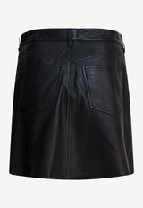 Ivy Oak Lilou Leather Mini Skirt Black IO118055LILOUBK999_8dc9c6a9-4458-46bb-8604-560dd8c51689