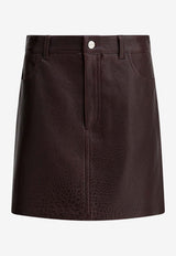 Ivy Oak Lilou Leather Mini Skirt Bordeaux IO118055LILOURE401_fd27daa8-88c9-4544-993a-53c25d91b2c2