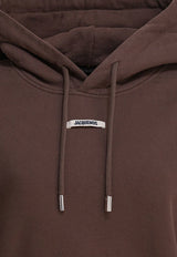 Jacquemus Gros Grain Hooded Sweatshirt Brown 24EHOW00247AJ00109880_9adb91e1-3f6d-4b45-bde7-110bf9022fbf