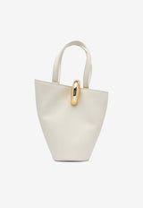Jacquemus Small Bambola Leather Bucket Bag White 24HBAW00389AC01C01115_82864