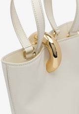 Jacquemus Small Bambola Leather Bucket Bag White 24HBAW00389AC01C01115_82864