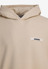 Jacquemus Gros Grain Logo Hooded Sweatshirt Beige 25EHOM00247AJ00126150_58c00a4f-8fc1-400d-b3f3-695dd3600ed8