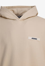 Jacquemus Gros Grain Hooded Sweatshirt Beige 25EHOM00247AJ00126150_58c00a4f-8fc1-400d-b3f3-695dd3600ed8