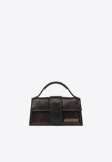 Jacquemus Mini Le Bambino Snake-Embossed Leather Handbag Brown 25HBAW00006AC05A01880_f1eea00c-8270-4235-9440-63ee7f881f51