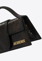 Jacquemus Mini Le Bambino Snake-Embossed Leather Handbag Brown 25HBAW00006AC05A01880_f1eea00c-8270-4235-9440-63ee7f881f51