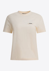 Jacquemus Gros Grain Short-Sleeved T-shirt Cream 25HTSW00550AJ00029131_5793292f-42ad-4e66-927b-26f2e0e4315c