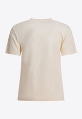 Jacquemus Gros Grain Short-Sleeved T-shirt Cream 25HTSW00550AJ00029131_5793292f-42ad-4e66-927b-26f2e0e4315c