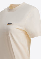 Jacquemus Gros Grain Short-Sleeved T-shirt Cream 25HTSW00550AJ00029131_5793292f-42ad-4e66-927b-26f2e0e4315c