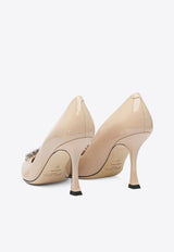 Jimmy Choo Belinda 90 Patent Leather Pumps Beige BELINDA PUMP 90PATMACARON_1d51dc05-4a19-4b1d-b84b-238aa75167d4