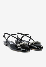 Jimmy Choo Belinda Slingback Flats Black BELINDA SB FLATPATBLACK_a3a3eaa4-98b1-45cf-9f5e-de8f2b87fb52