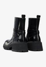 Jimmy Choo Conny Buckle-Strap Ankle Boots Black CONNY FLATHKBBLACK_156c20fd-5547-458e-a80d-5cfbda63a9fd