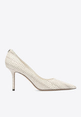 Jimmy Choo Love 85 Python Print Leather Pumps Gray LOVE 85AYQROCCIA_f6e3d868-7718-43e6-8228-de4610874ed5
