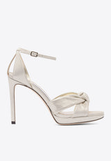 Jimmy Choo Rosie 100 Metallic Leather Sandals Gold ROSIE 100SHSLIGHT SOFT GOLD_81625