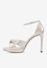 Jimmy Choo Rosie 100 Metallic Leather Sandals Gold ROSIE 100SHSLIGHT SOFT GOLD_81625