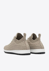 Jimmy Choo Veles Low-Top Knit Sneakers Gray VELESITBX STONE_81800