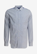 Junya Watanabe Comme Des Garçons Panelled Striped Long-Sleeved Shirt WP-B015-W251 WH/NV X WH/BLU_4de6fee6-919c-4e10-9440-1c079132d30f